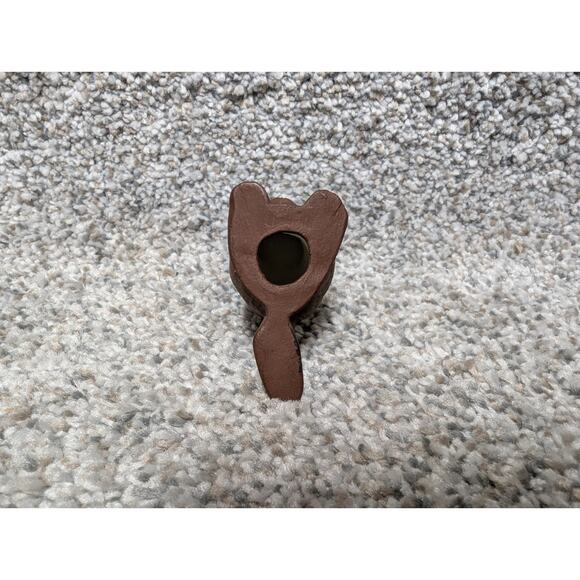 Vintage 70s 80s Punxsutawney Phil Handpainted Clay Groundhog Souvenir Figurine - Picture 7 of 9